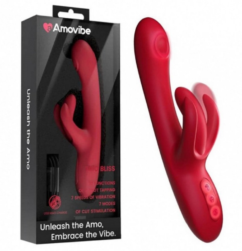 innovatsionnyyvibratorkroliktrioblisskrasnyy25sm