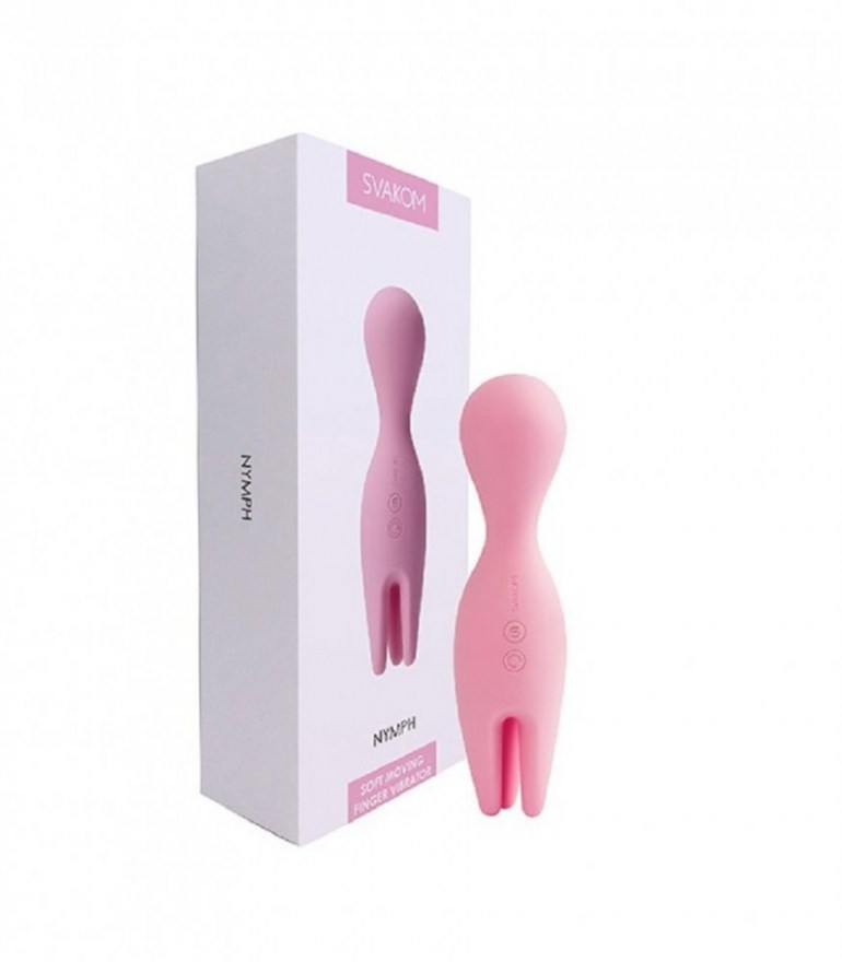 vibratorsvakomnymphsilikonrozovyy156sm